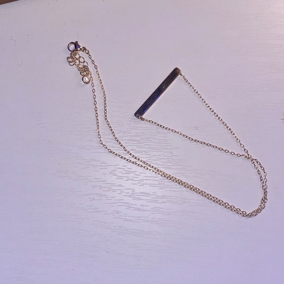 Gold bar and chain necklace!! - Picture 1 of 1